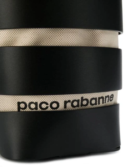Shop Paco Rabanne Strappy Bucket Bag In Black
