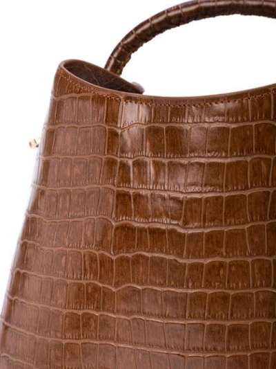 Shop Elleme Structured Satchel Bag In Brown