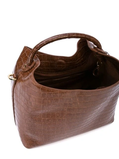 Shop Elleme Structured Satchel Bag In Brown