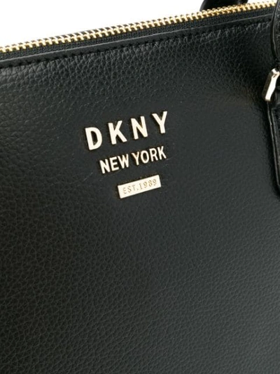 Shop Dkny Large Whitney Dome Bag In Black