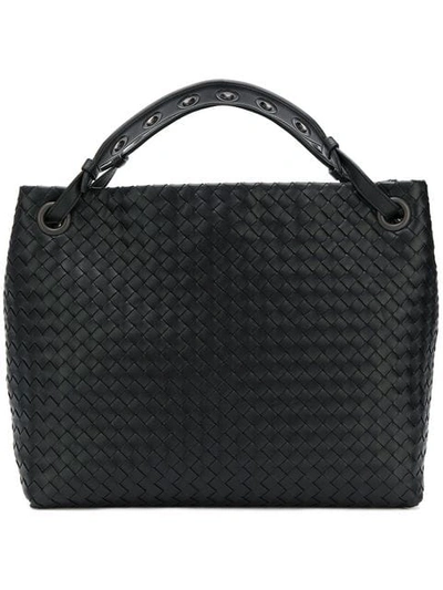 Shop Bottega Veneta Garda Tote Bag In Black