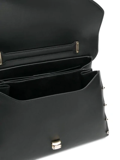 Shop Ferragamo Margot Top Handle Bag In Black