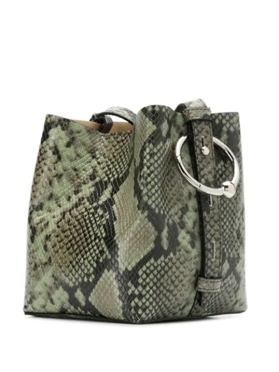 Shop Rebecca Minkoff Mini Kate Bucket Bag In Green