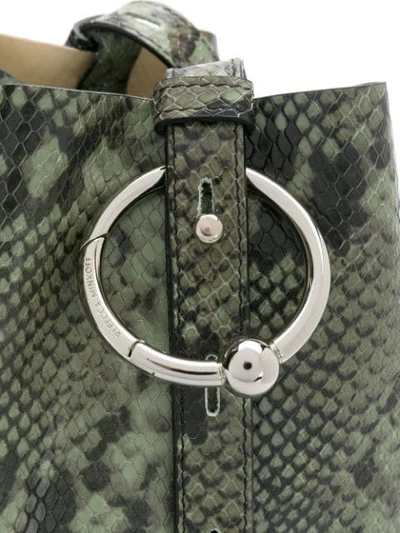 Shop Rebecca Minkoff Mini Kate Bucket Bag In Green