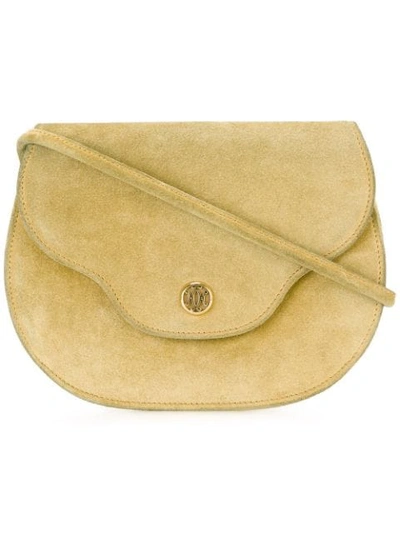 Pre-owned Hermes  Shoulder Saddle Bag In Yellow