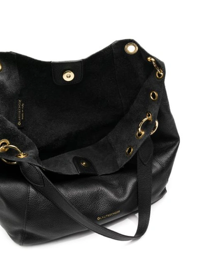Shop L'autre Chose Eyelet Detail Tote Bag - Black