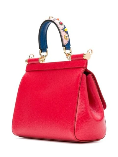 Shop Dolce & Gabbana Sicily Shoulder Bag - Red