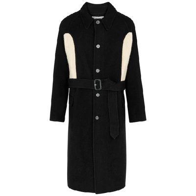 Shop Jw Anderson Black Wool-blend Coat