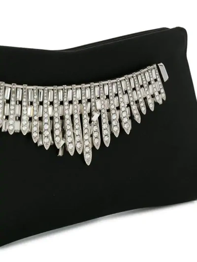 Shop Jimmy Choo Venus Clutch Bag In Black