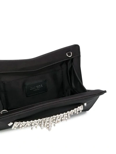 Shop Jimmy Choo Venus Clutch Bag In Black