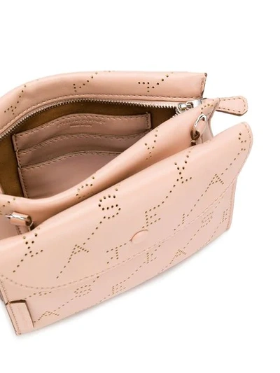 Shop Stella Mccartney Monogram Print Belt Bag - Pink