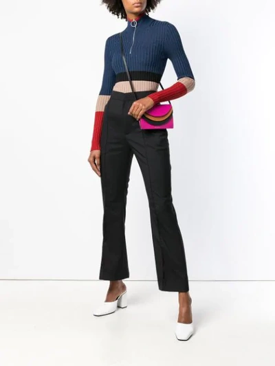 Shop Marni Foldover Crossbody Bag In Pink