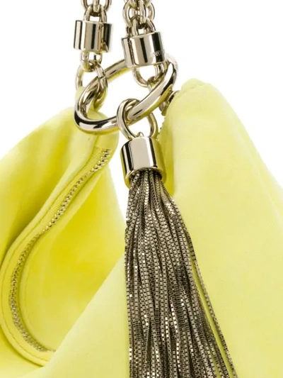 Shop Jimmy Choo Callie Clutch Bag In Yellow