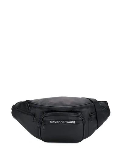 Shop Alexander Wang Trapeze Belted Bag In Black