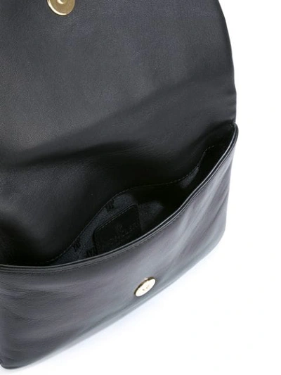 Shop Moncler Monochrome Crossbody Bag In Black