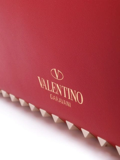 Shop Valentino Rolling Trapeze Tote Bag In Red
