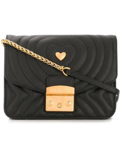 Shop Furla Metropolis Crossbody Bag In Black