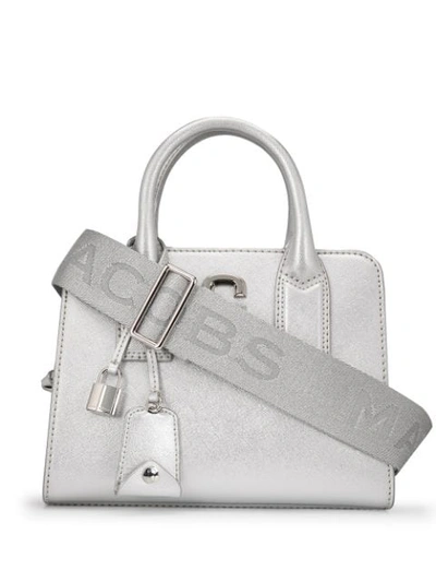 Shop Marc Jacobs Small Big Shot Tote In Silver