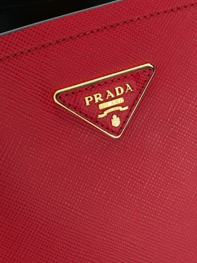 Shop Prada Double Medium Bag In Red