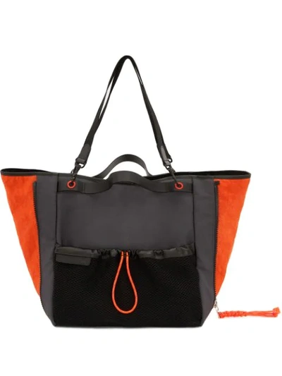 Shop Jw Anderson Technical Fabric Tote Bag In Orange