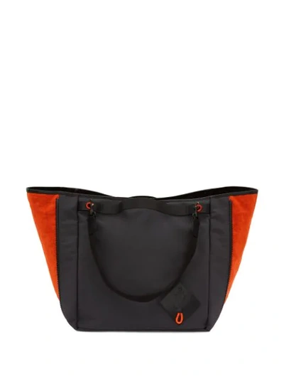 Shop Jw Anderson Technical Fabric Tote Bag In Orange