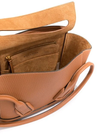 Shop Bottega Veneta Small Arco Top-handle Bag In Brown