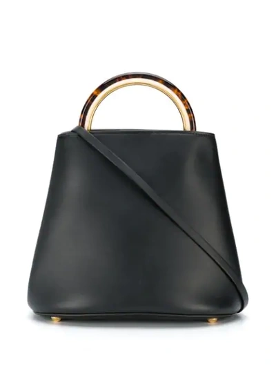 Shop Marni Pannier Tote Bag In Black