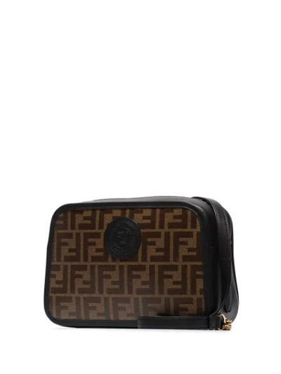 Shop Fendi Ff Motif Camera Bag - Brown