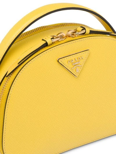 Shop Prada Odette Bag In Yellow