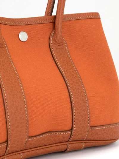 Hermès Garden party Shoulder Bag in Orange Leather – Fancy Lux