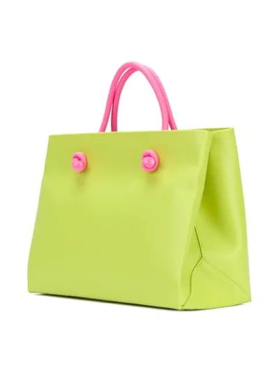 Shop Alberta Ferretti Small Monday Tote In Yellow