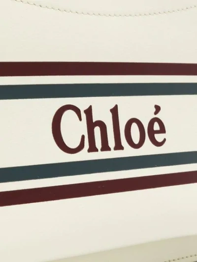 Shop Chloé Small Roy Shoulder Bag In White