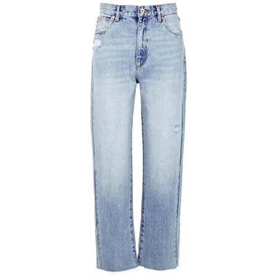 Shop Abrand A Venice Blue Straight-leg Jeans