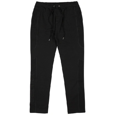 Shop Kenzo Black Panelled Cotton Sweatpants