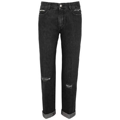 Shop Stella Mccartney Black Straight-leg Jeans