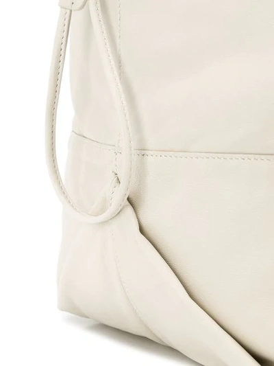 Shop Saint Laurent Teddy Bucket Bag In Neutrals