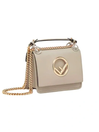 Shop Fendi Small Kan I Bag - Neutrals