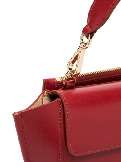 Shop Wandler Mini Hortensia Shoulder Bag In Red