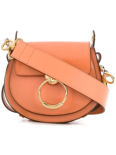 Shop Chloé Small Tess Satchel In Orange