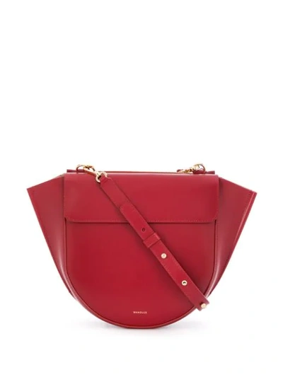 Shop Wandler Hortensia Trapeze Tote - Red