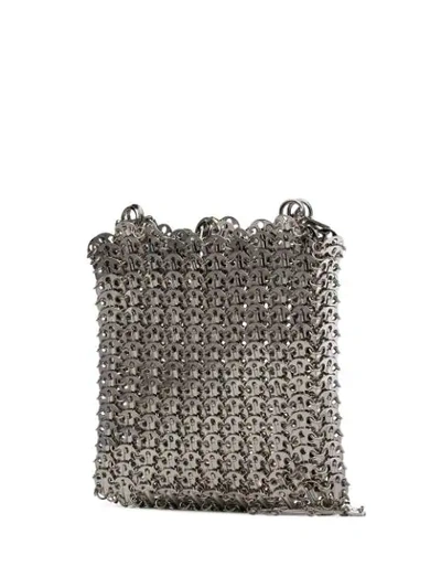 Shop Paco Rabanne 1969 Iconic Chain Shoulder Bag In Metallic