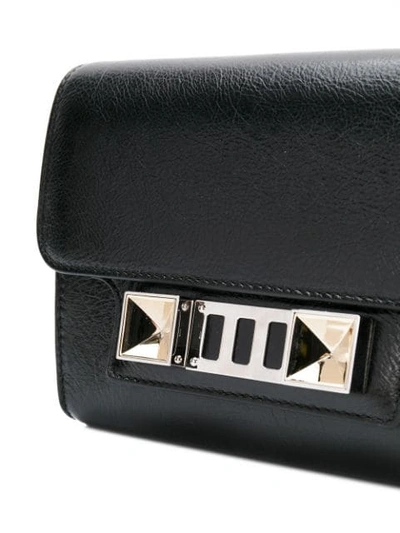 Shop Proenza Schouler Ps11 Wallet With Strap - Black