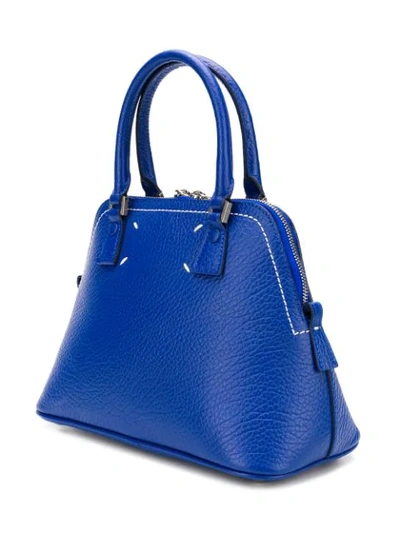 Shop Maison Margiela Mini Haute Shoulder Bag In Blue