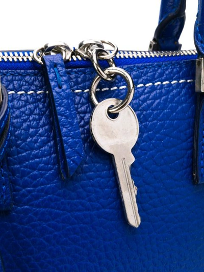 Shop Maison Margiela Mini Haute Shoulder Bag In Blue