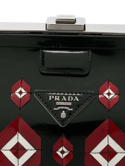 Shop Prada Vintage 2000's Appliqués Doctor Bag - Black