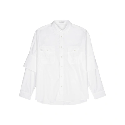 Shop Jw Anderson White Layered Cotton Shirt