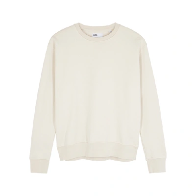 Shop Colorful Standard Off-white Organic Cotton Sweatshirt