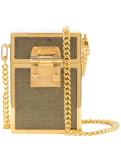 Shop Mark Cross Nicole Box Bag In Gold