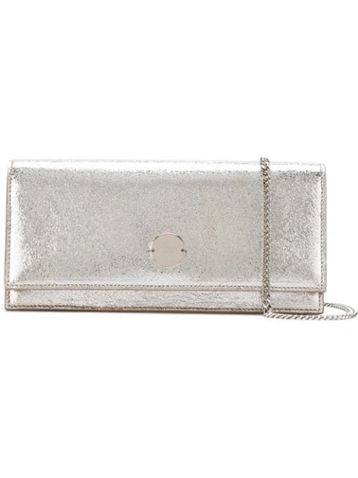 Shop Jimmy Choo Fie Clutch Bag - Metallic