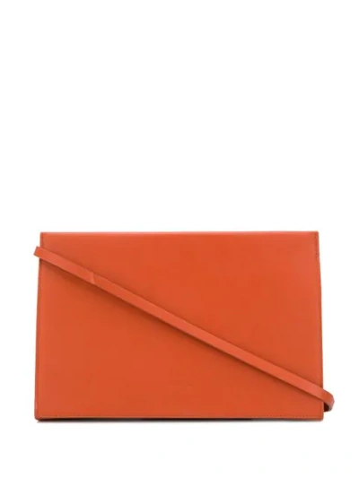 Shop Aesther Ekme Snap Shoulder Bag In Orange